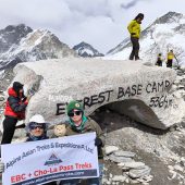 Heli Everest tour at EBC