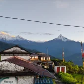 Annapurna view from Astam village