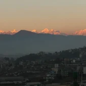 Himalayan view from Green Eco Resort